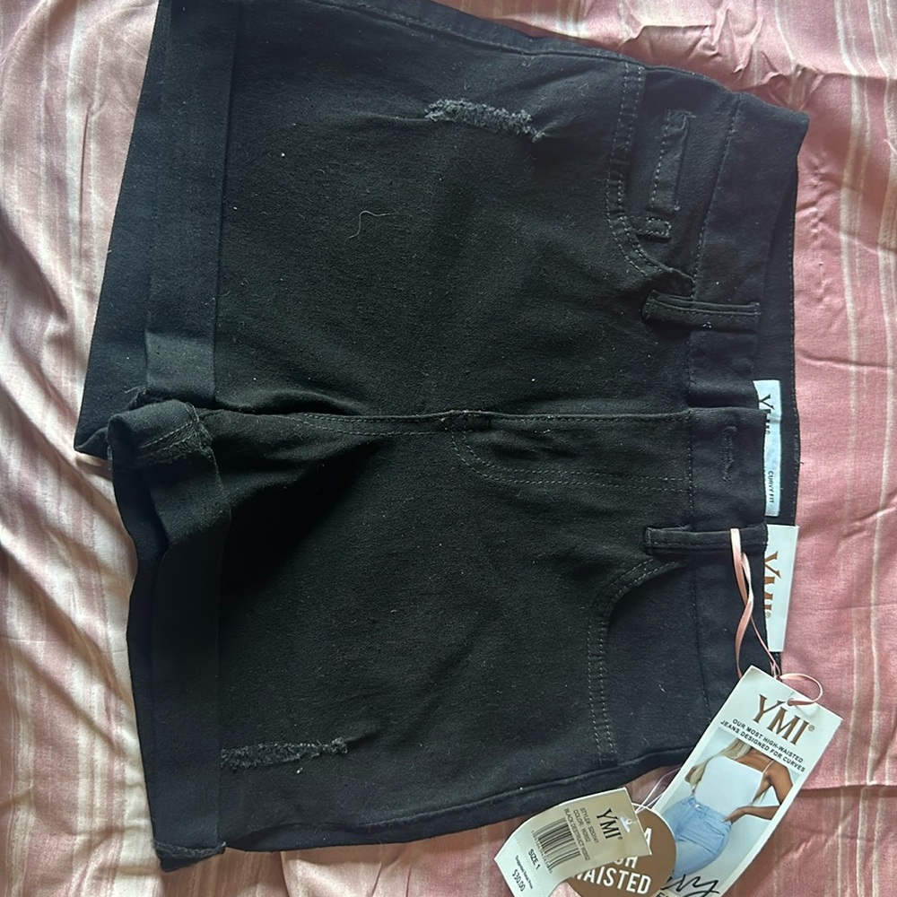 Black high waisted shorts